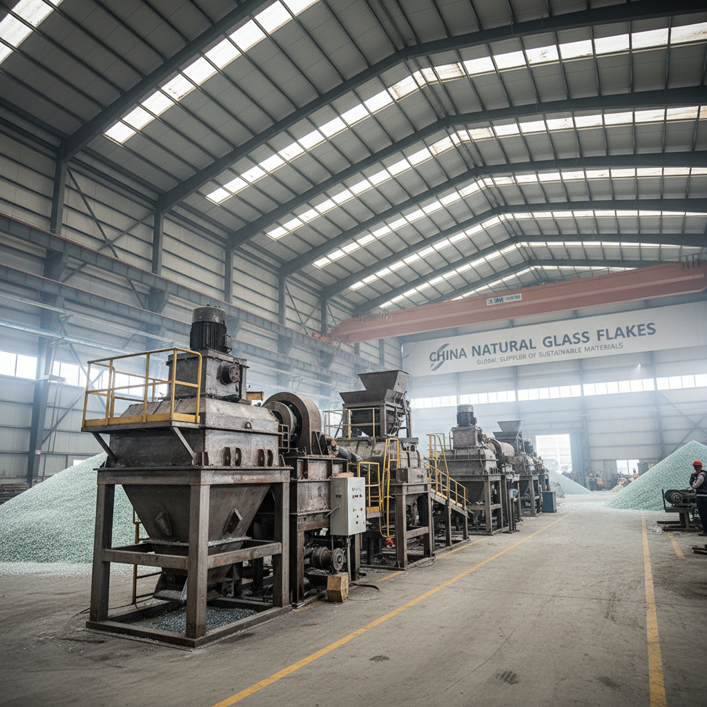 China natural Glass Flakes Building Material