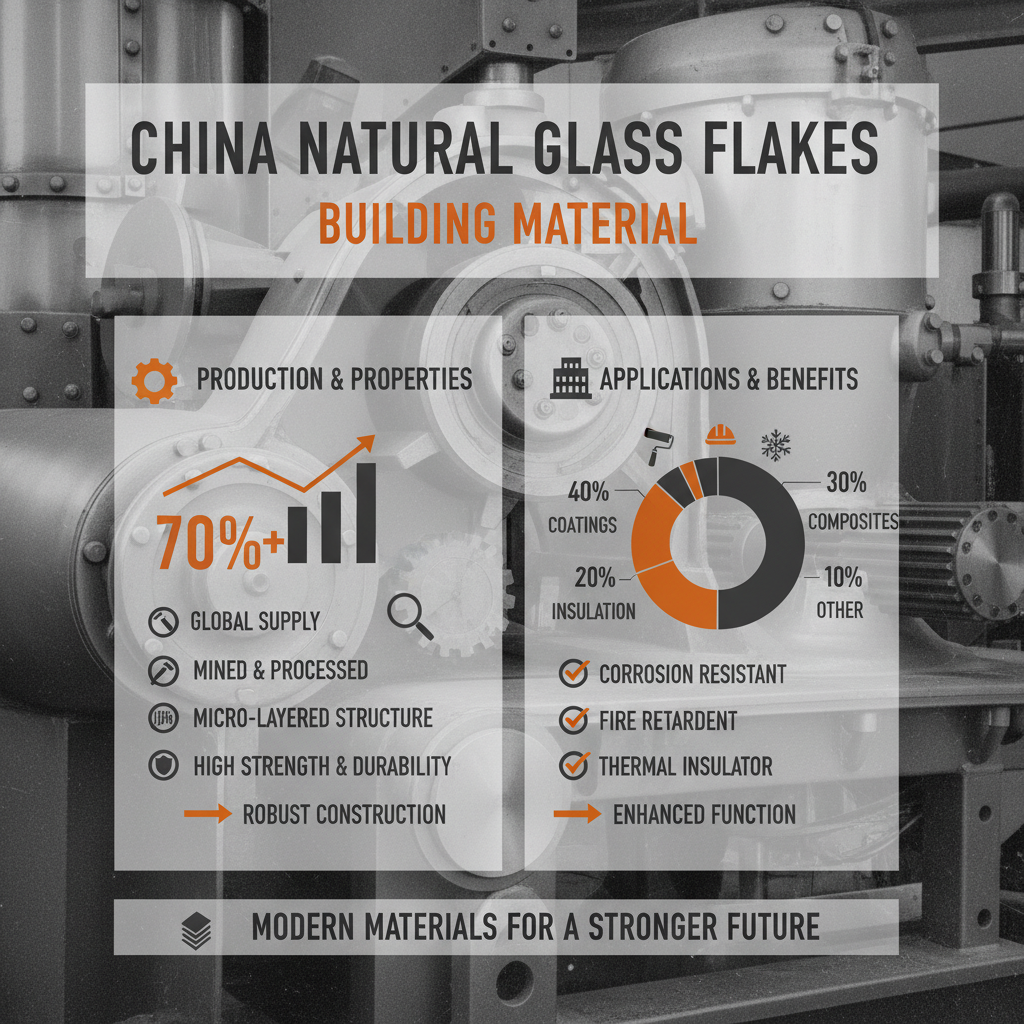 China natural Glass Flakes Building Material