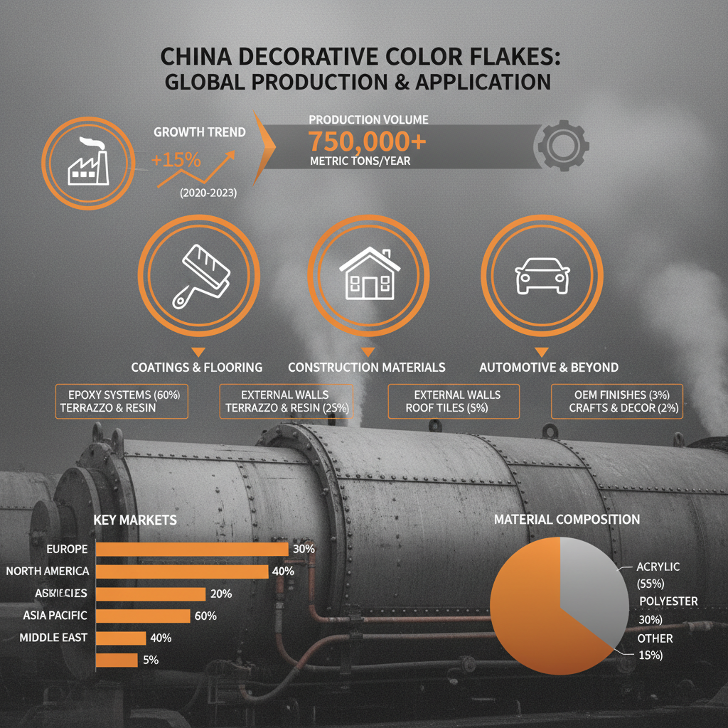 China decorative Color Flakes