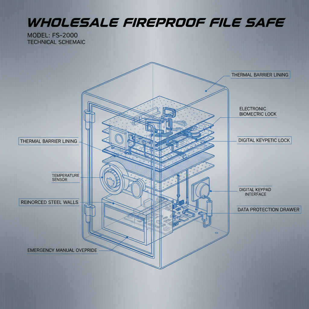 Wholesale fireproof file safe