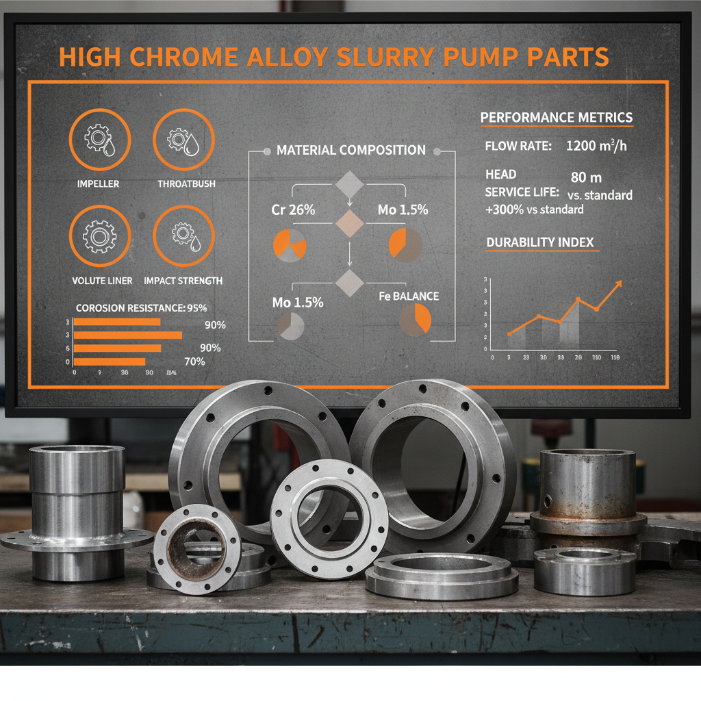high chrome alloy slurry pump parts