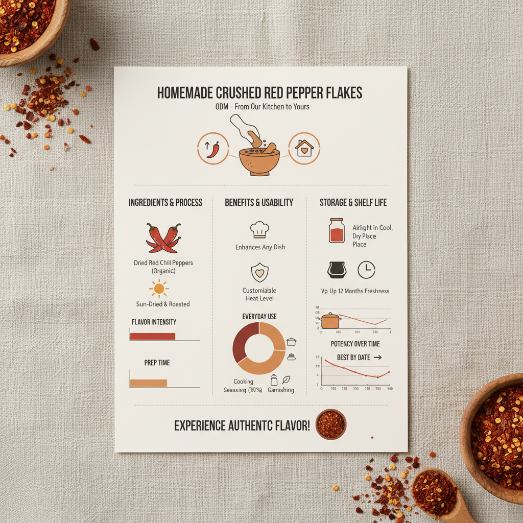 odm homemade crushed red pepper flakes