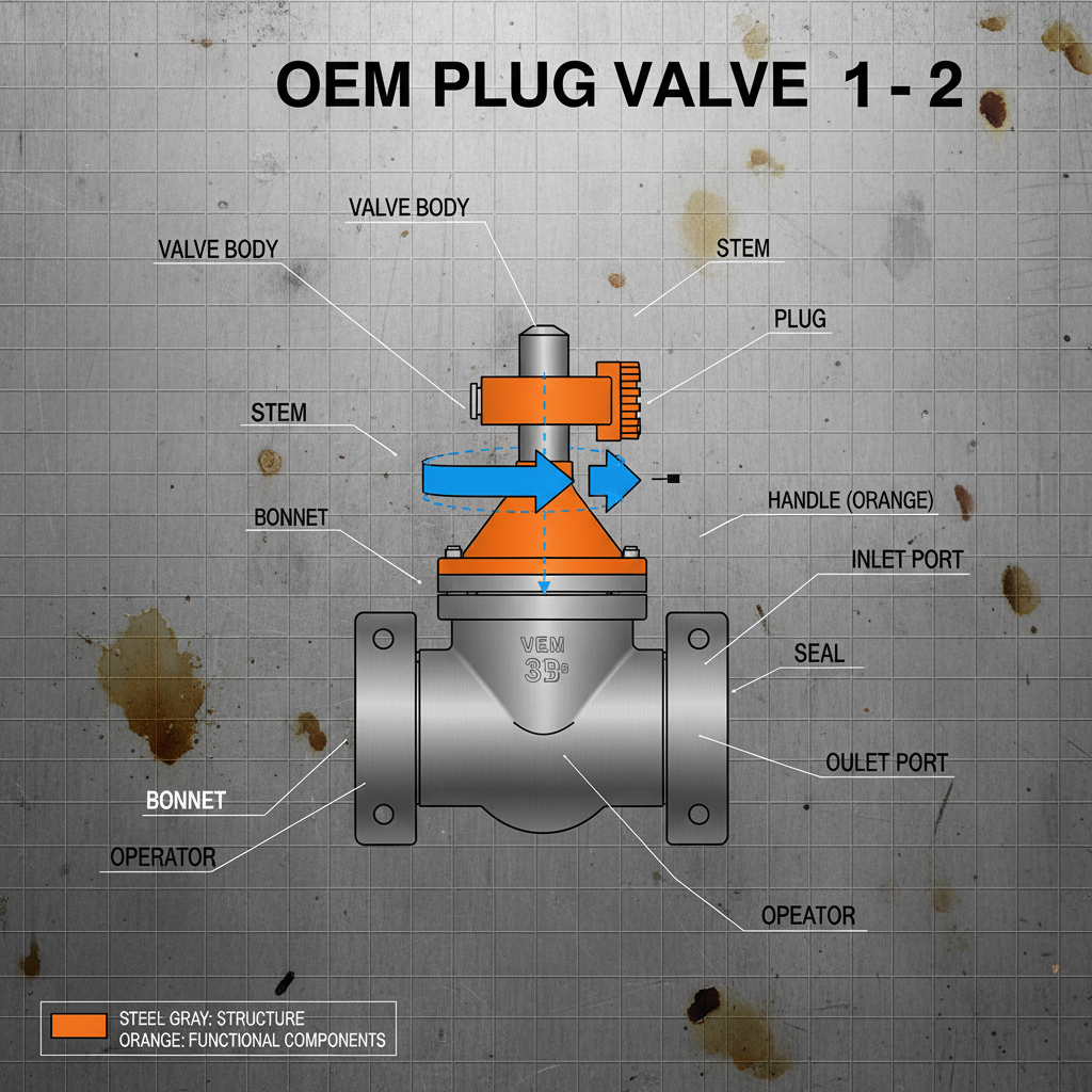 OEM plug valve 1 2