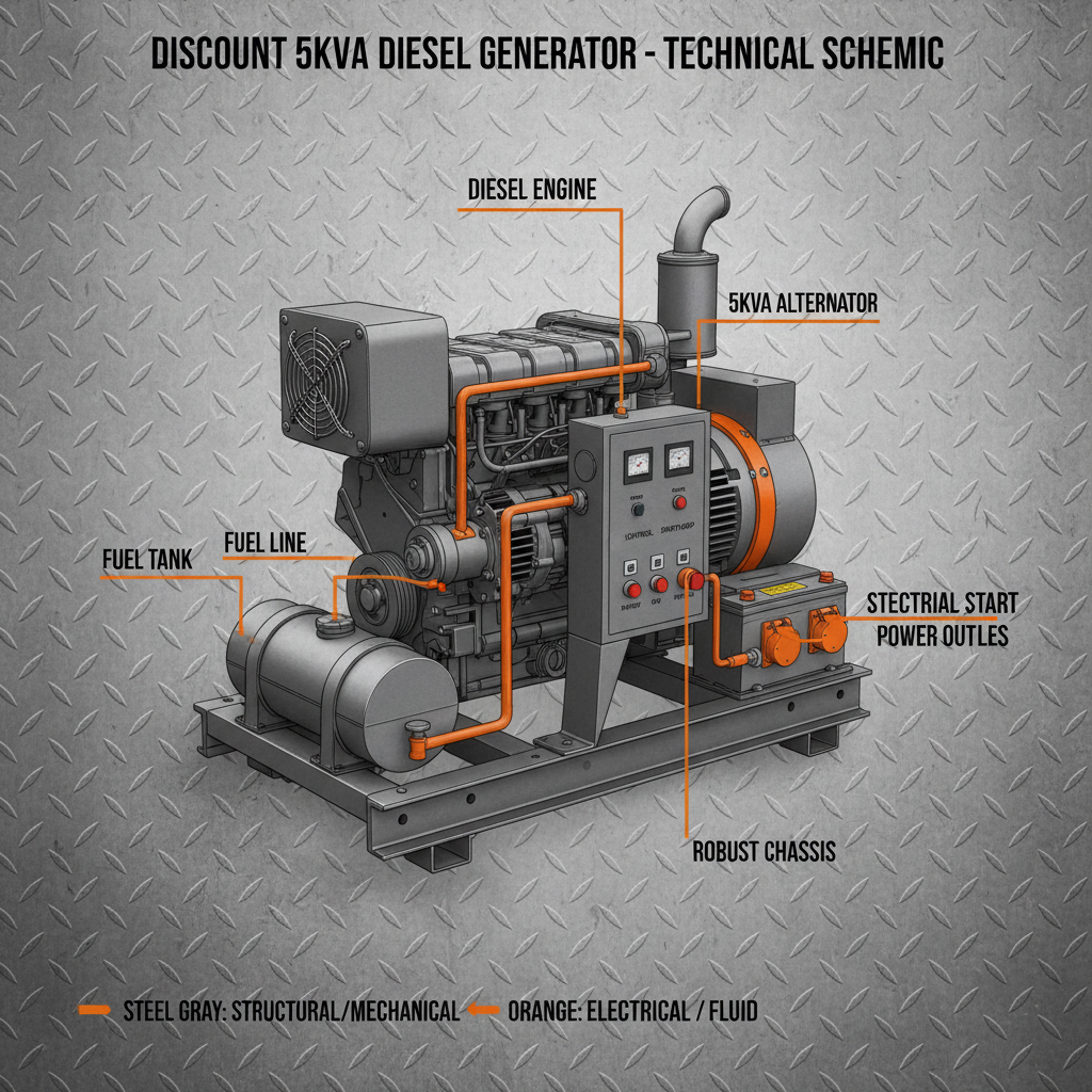Discount 5kva diesel generator
