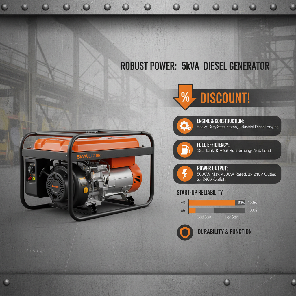 Discount 5kva diesel generator