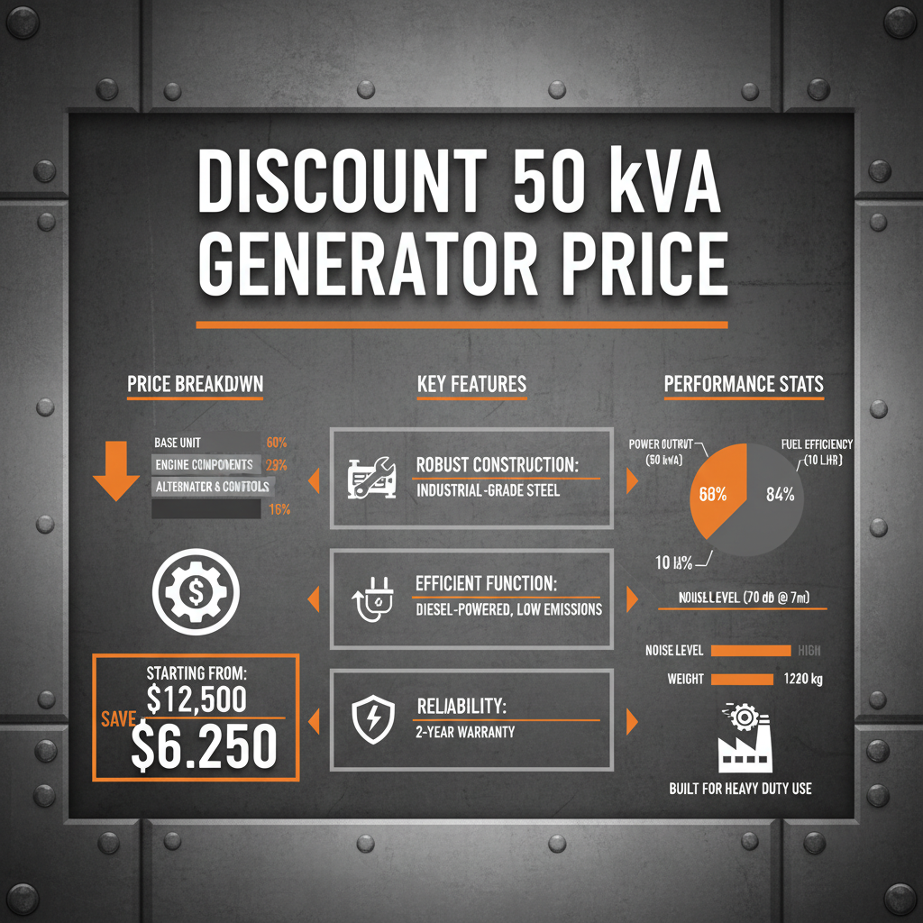 Discount 50 kva generator price