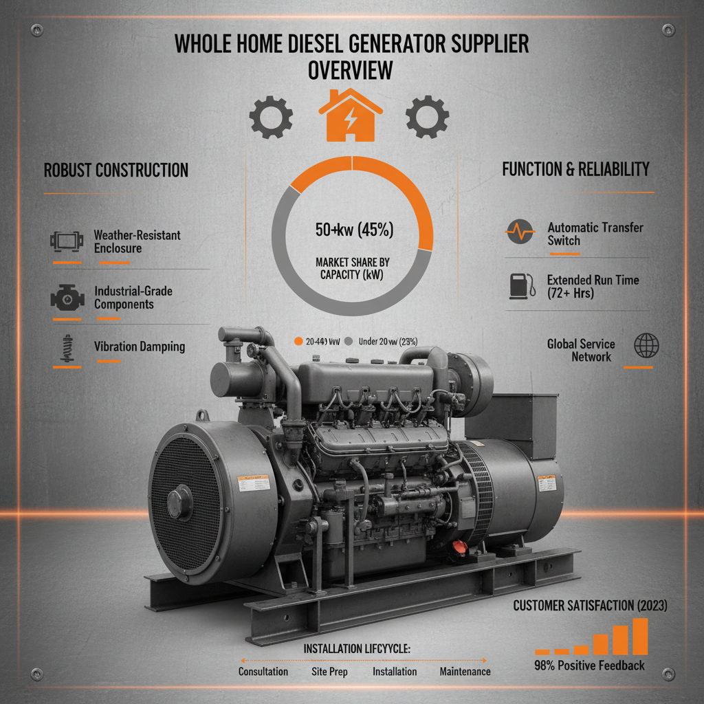 whole home diesel generator Supplier