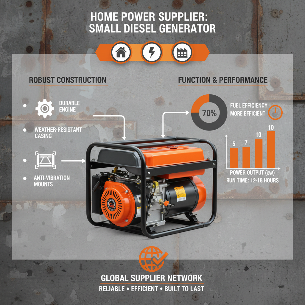 small diesel generator for home Supplier