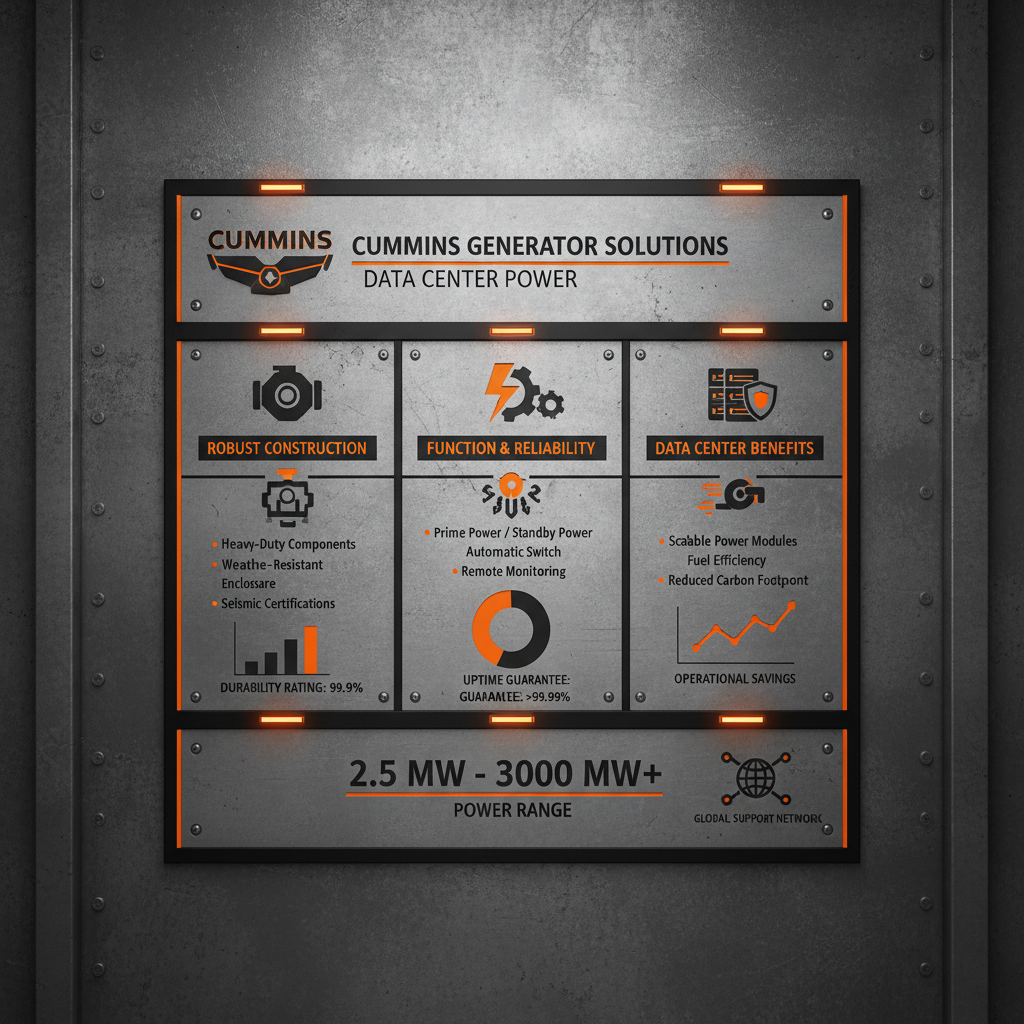 cummins generator for data center Supplier