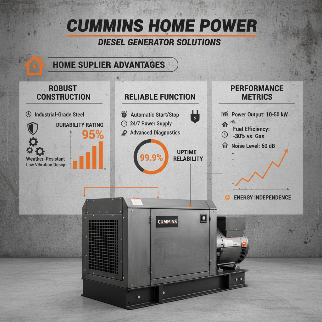 cummins diesel generator for home Supplier