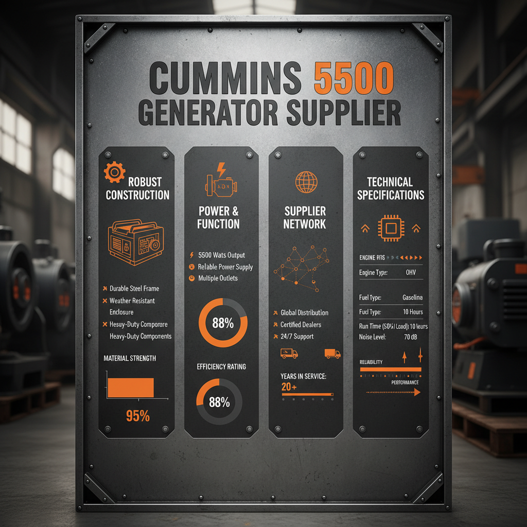 cummins 5500 generator Supplier