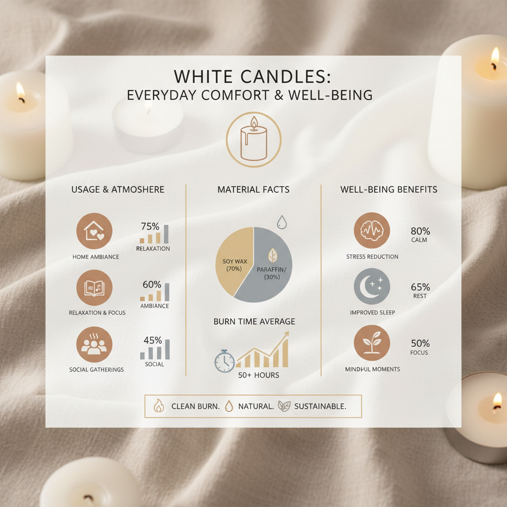 white candles