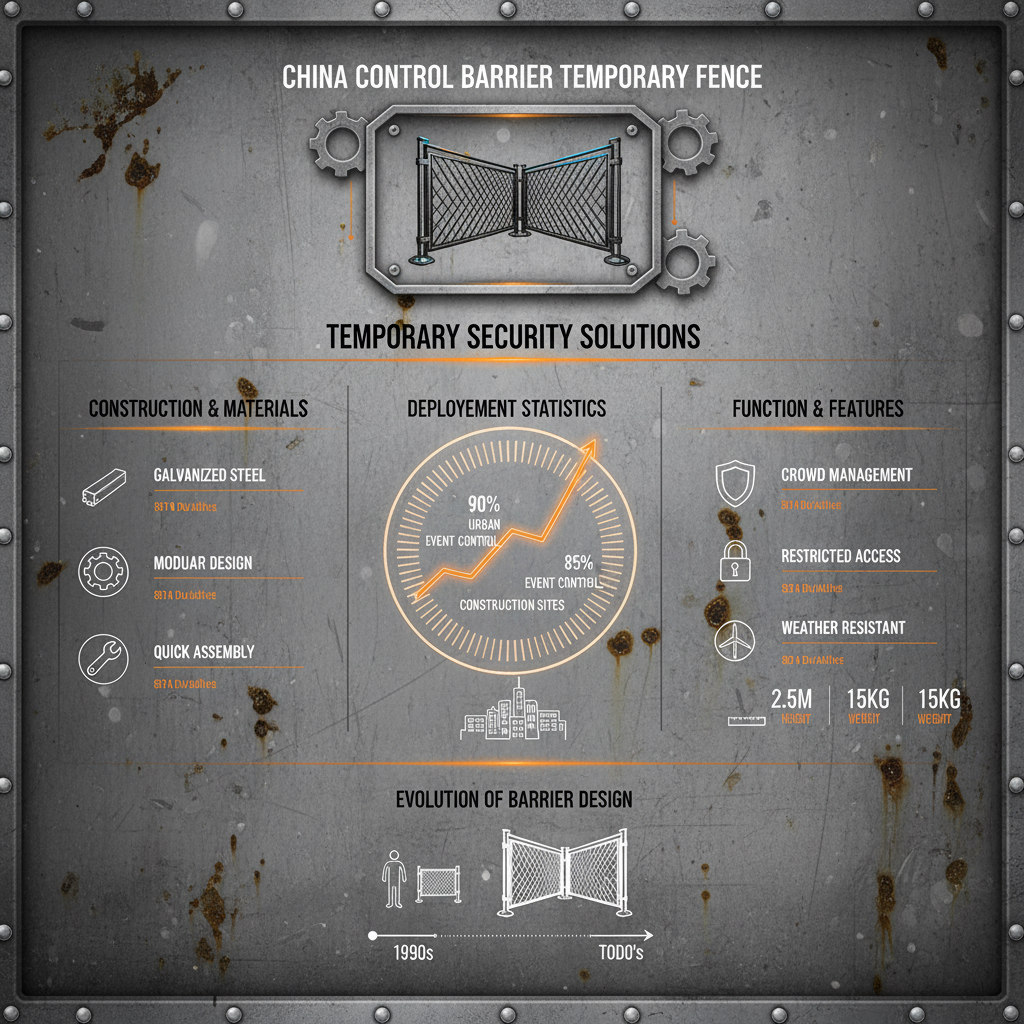 China Control Barrier Temporary Fence Solutions for Site Security and Crowd Management