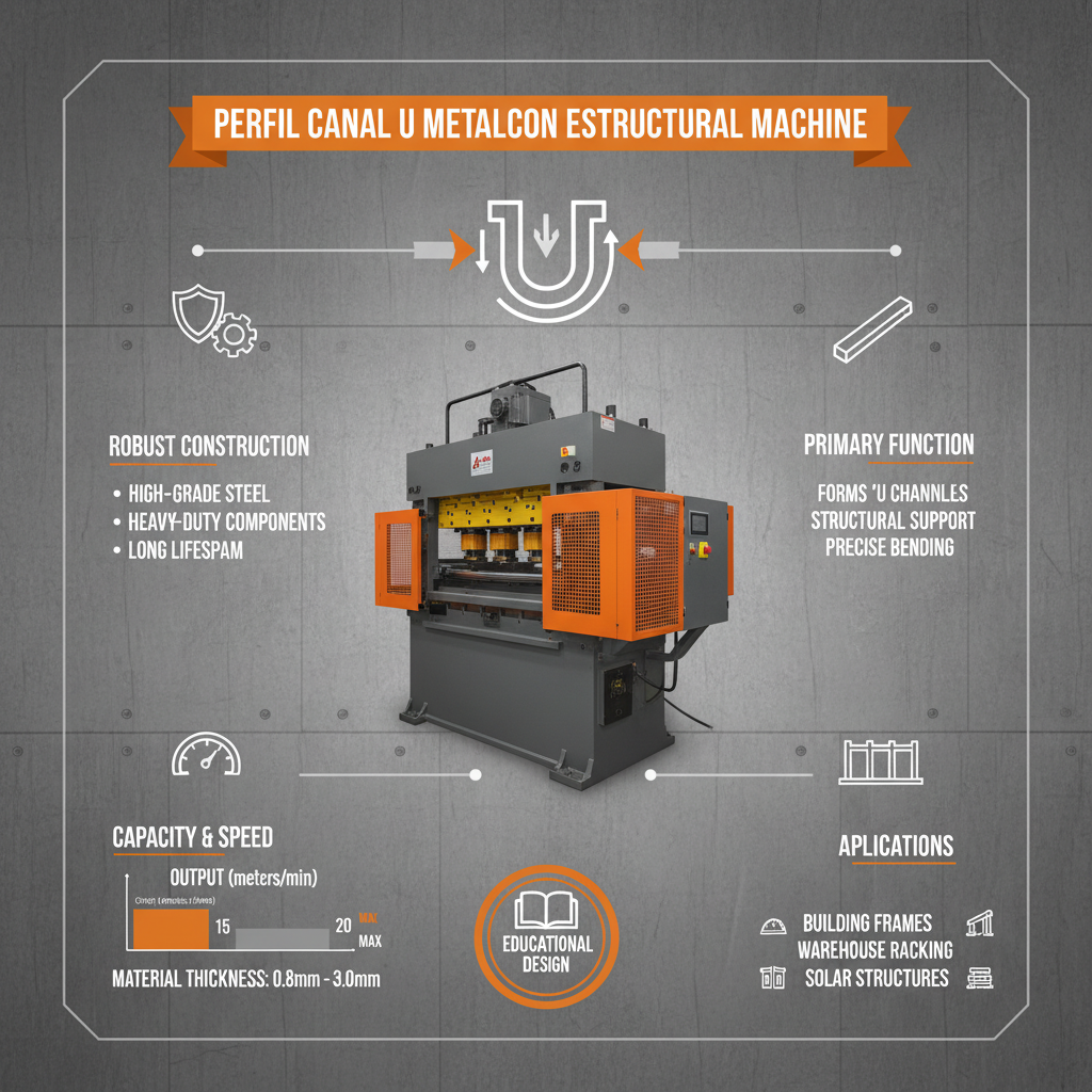 Optimizing Construction with the perfil canal u metalcon estructural machine