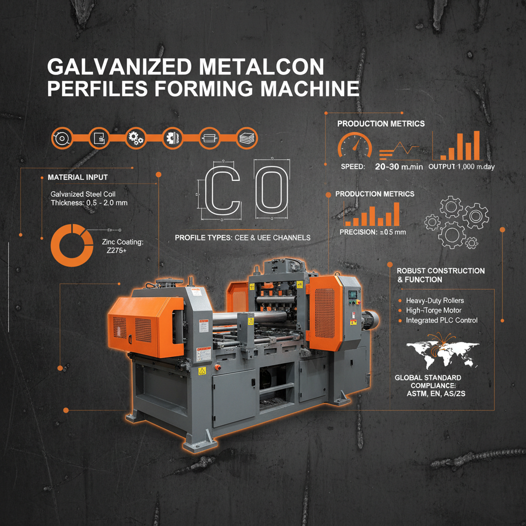Advanced Galvanized Metalcon Perfiles Forming Machine for Efficient Steel Production