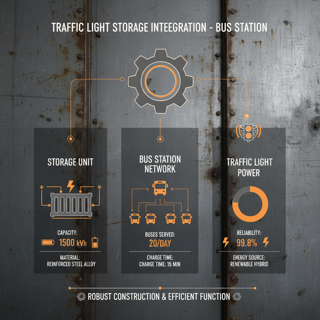 Traffic Light Storage Integration Bus Station for Enhanced Urban Resilience