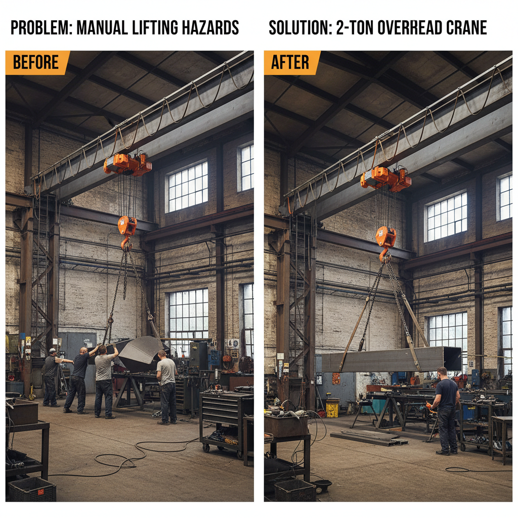 Optimizing Material Handling with a Reliable 2 Ton Overhead Crane