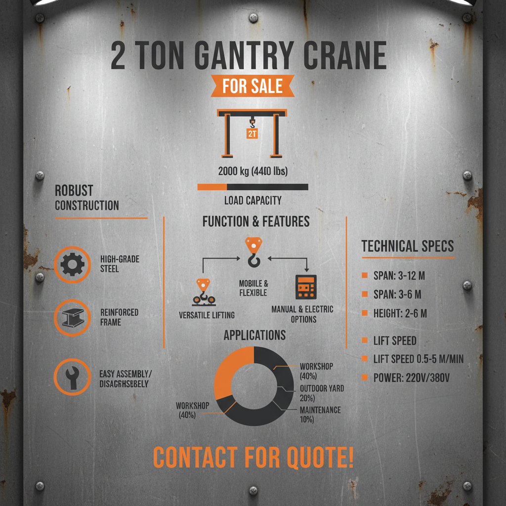 Maximize Lifting Efficiency with a Robust 2 Ton Gantry Crane Solution