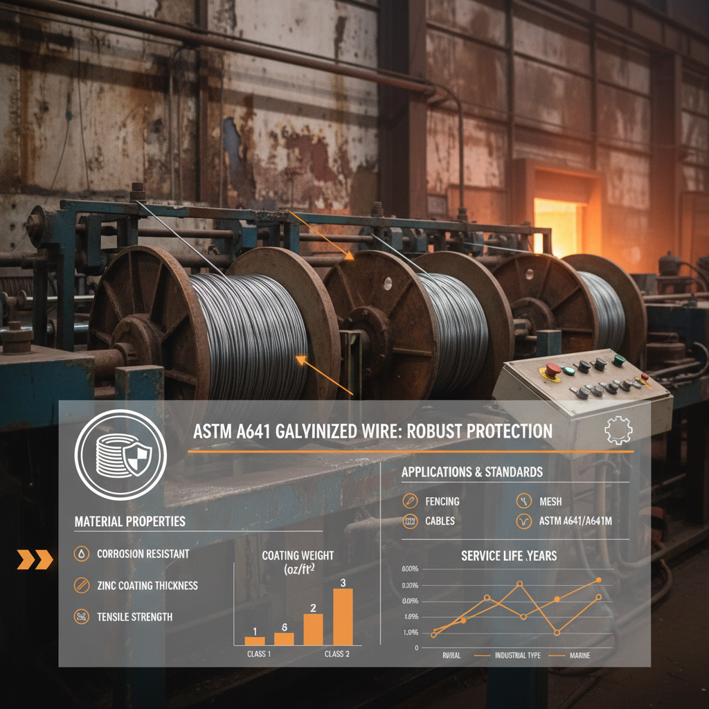 ASTM A641 Galvanized Wire for Robust Corrosion Protection and Infrastructure