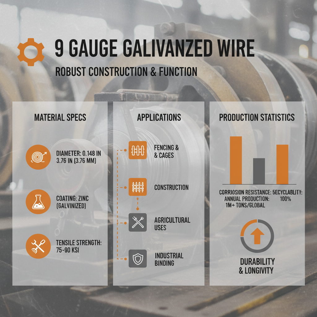 The Versatility and Durability of 9 gauge galvanized wire for Industrial Applications