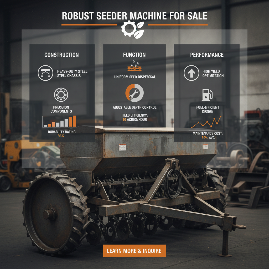 Investing in a Quality Seeder Machine for Sale to Enhance Agricultural Productivity