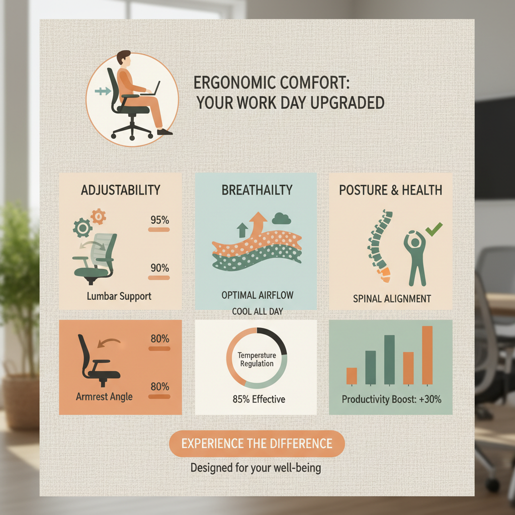 Elevate Your Workspace with the Room Chair Ergonomic Mesh Work Office Chair