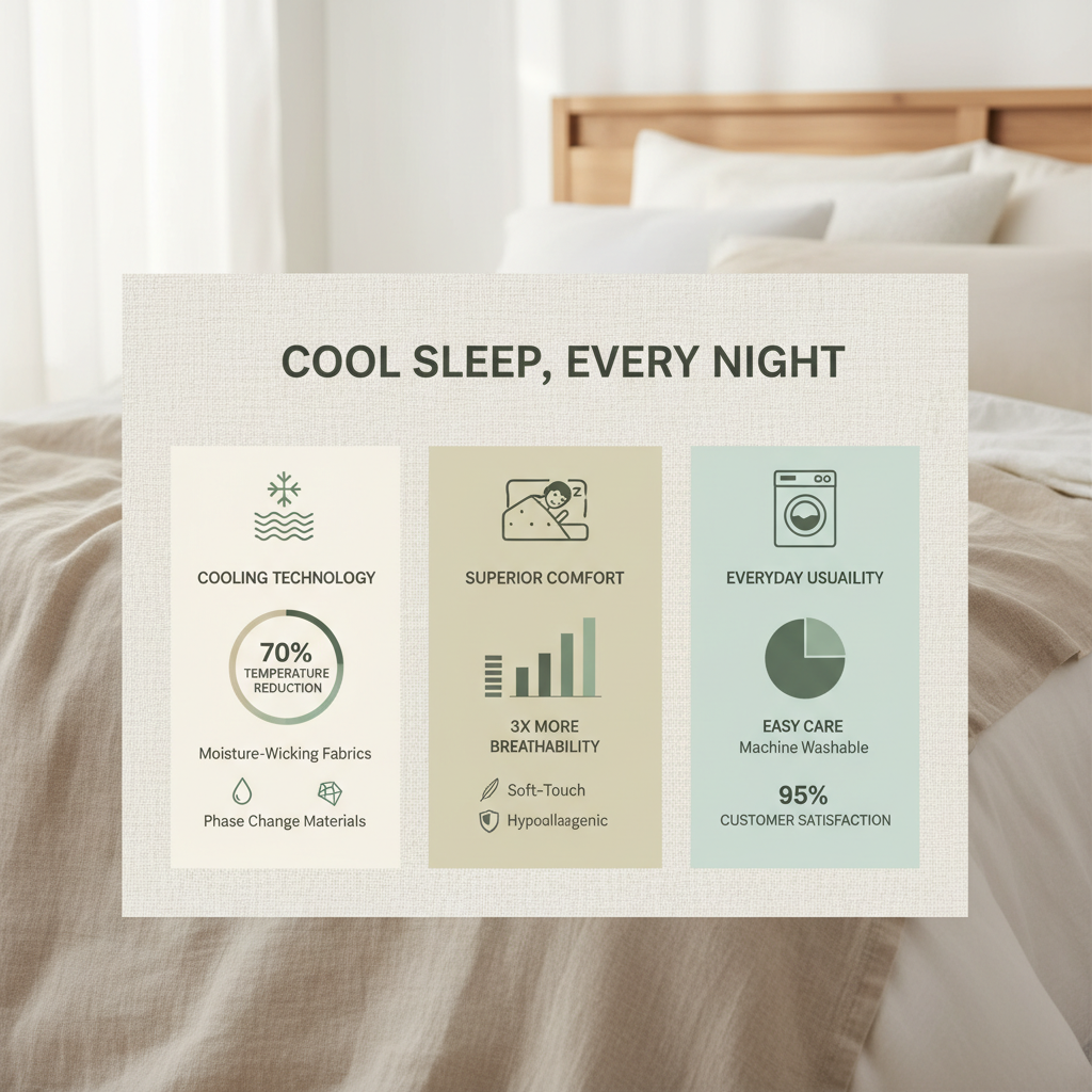 Experience Restful Nights with Advanced Cooling Bed Sheets for Optimal Sleep