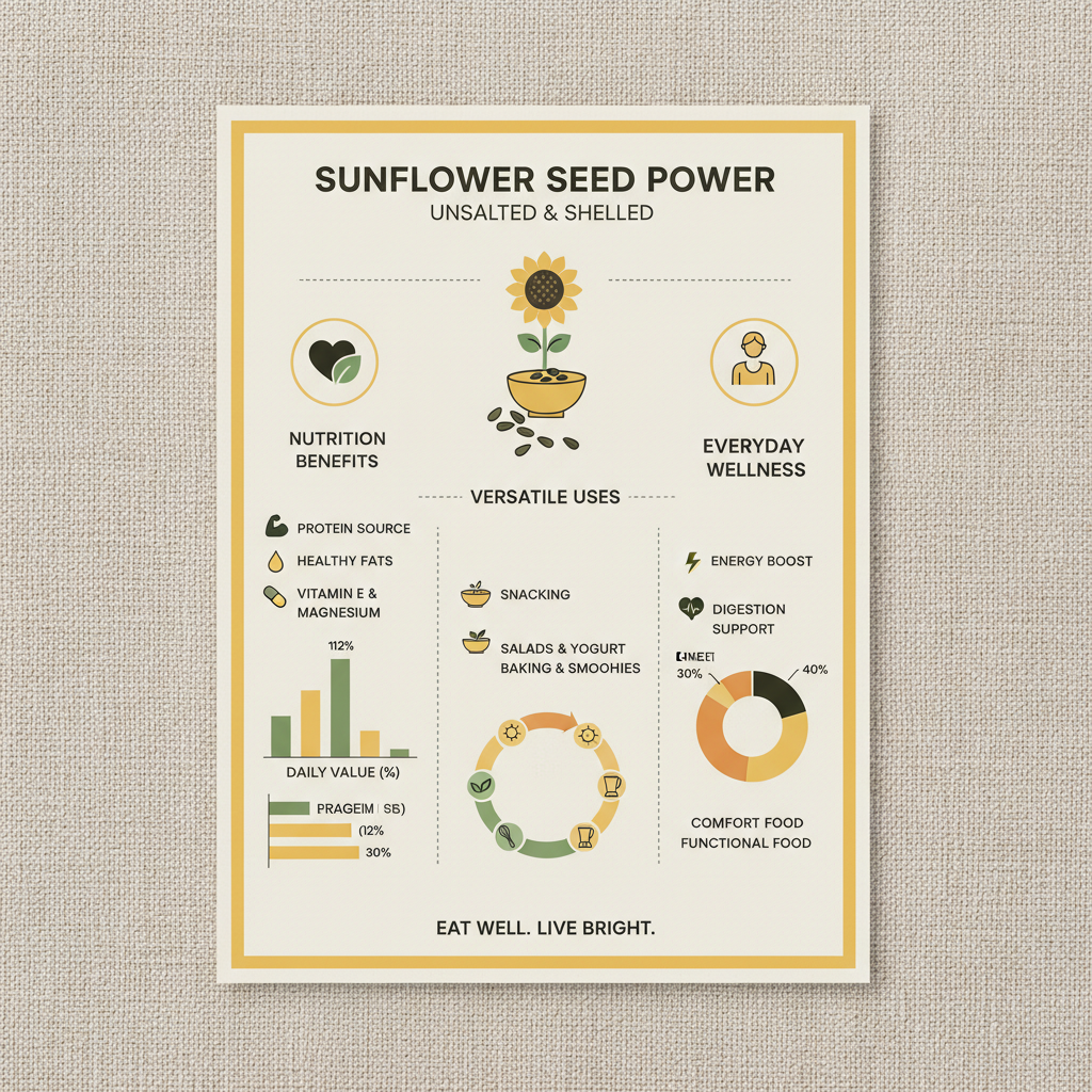 Exploring the Nutritional Benefits and Global Impact of Unsalted Shelled Sunflower Seeds