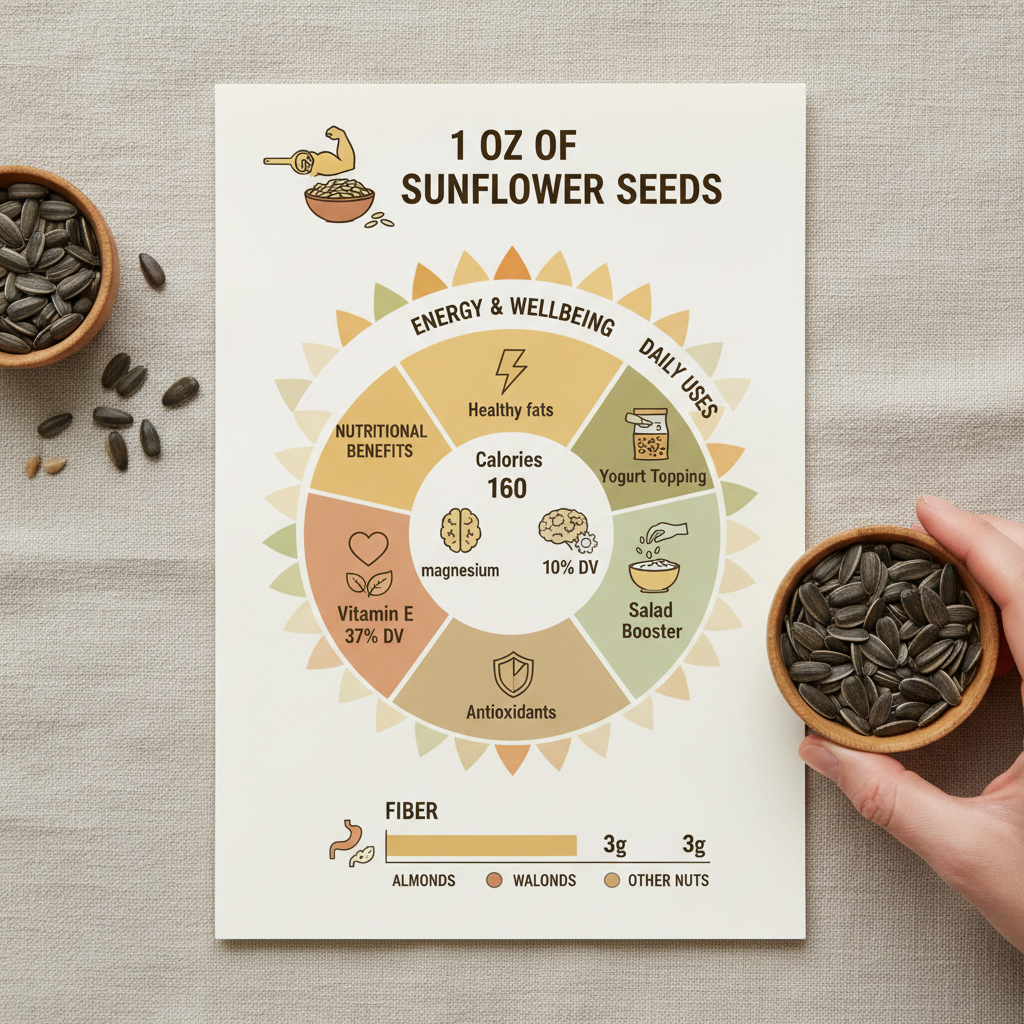 The Comprehensive Impact of 1 oz of sunflower seeds on Health and Industry