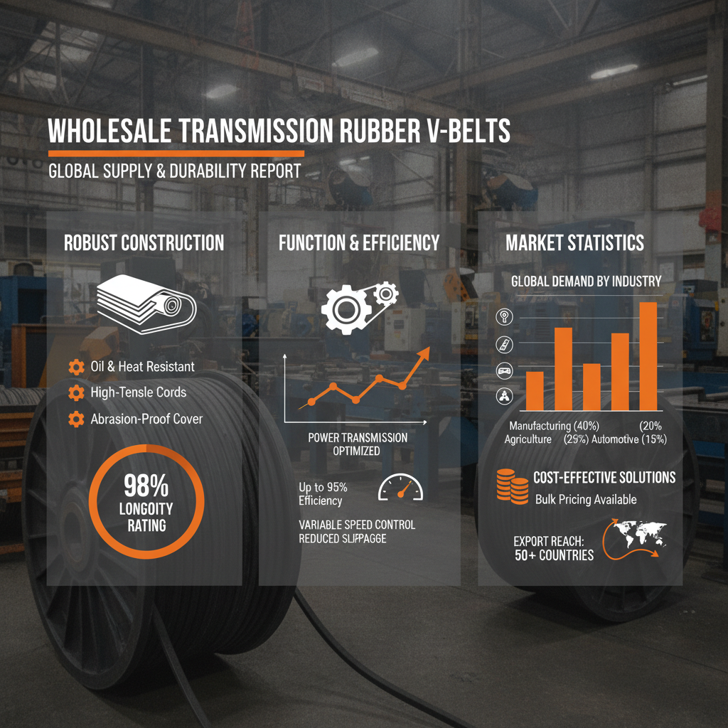 Explore Wholesale Transmission Rubber V Belt Solutions for Industrial Power Transfer