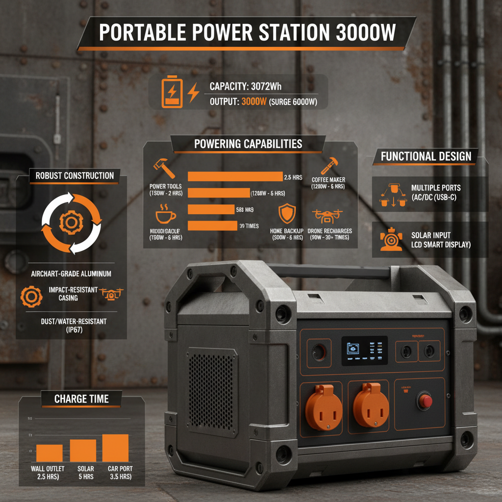 Comprehensive Guide to 3000 Watts Portable Power Station Solutions