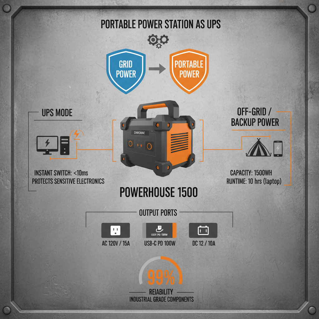 Maximize Uptime with a Portable Power Station as UPS for Reliable Power