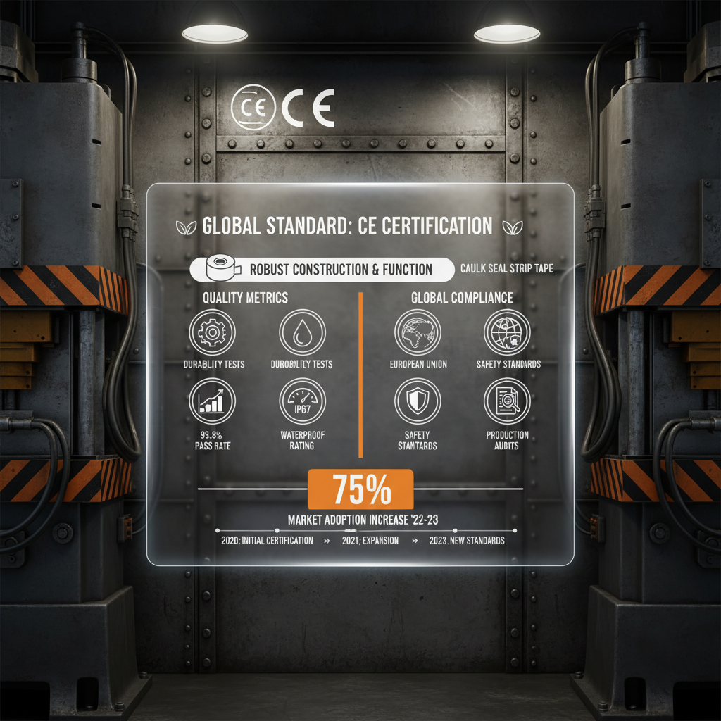 CE Certification Caulk Seal Strip Tape for Reliable Airtight and Watertight Solutions
