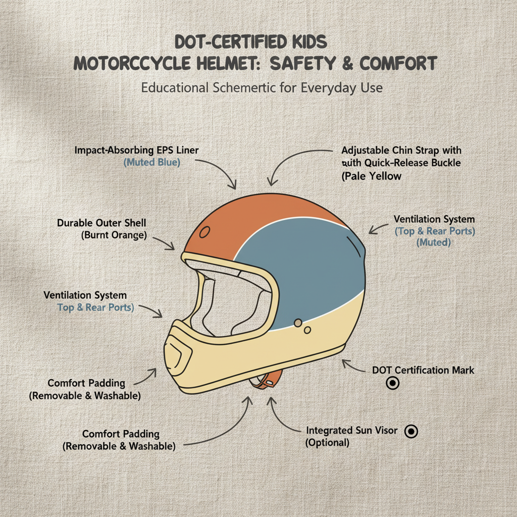 Choosing the Right DOT Certified Kids Motorcycle Helmet for Safety and Comfort