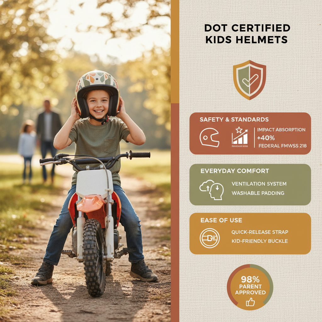 Choosing the Right DOT Certified Kids Motorcycle Helmet for Safety and Comfort