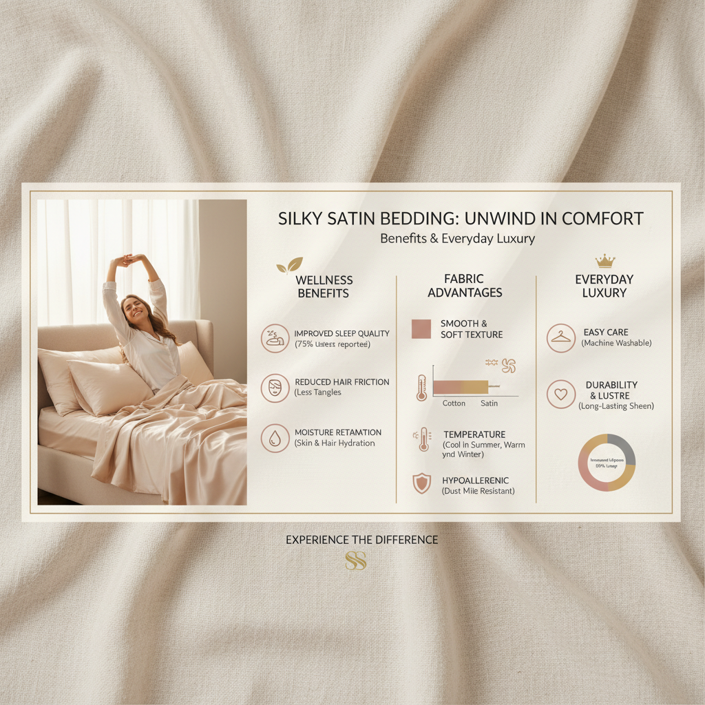Indulge in the Luxurious Comfort of Silky Satin Bedding for a Restful Sleep