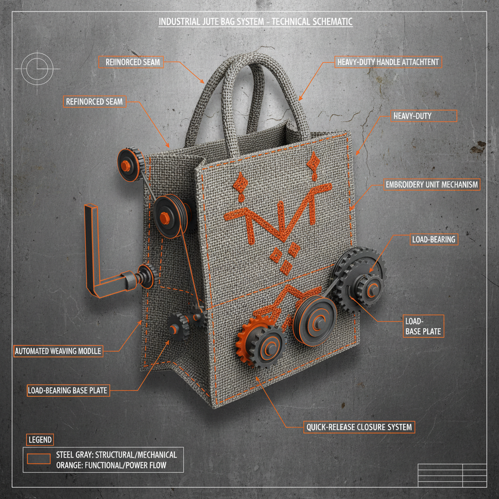 Stylish Embroidered Jute Bags for Sustainable Business Solutions