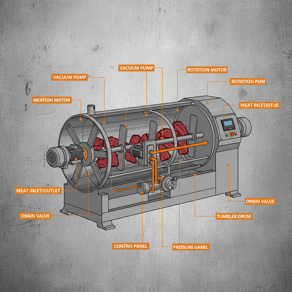 Optimize Meat Processing with Wholesale Vacuum Meat Massage Tumblers