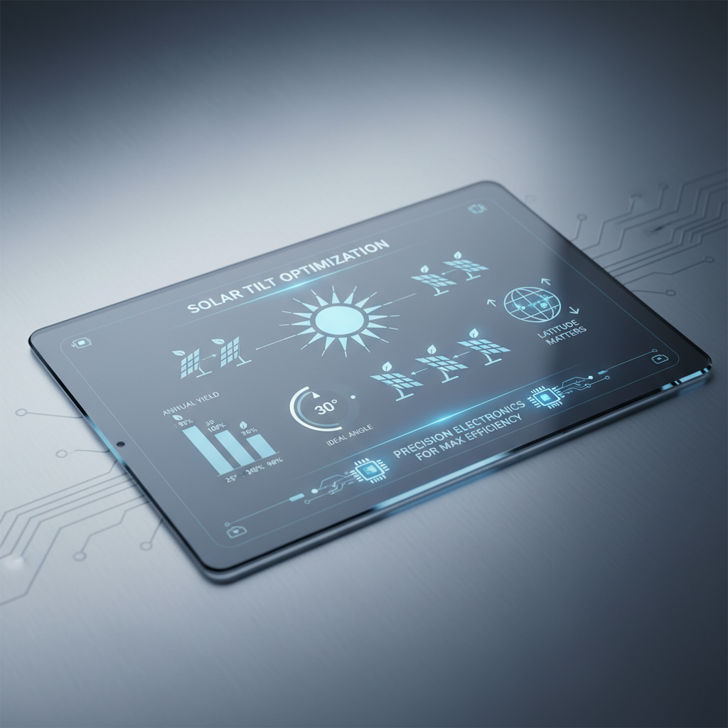 Maximizing Energy Output Through Optimal Solar Panel Tilt Efficiency Maximizing Energy Output Through Optimal Solar Panel Tilt Efficiency