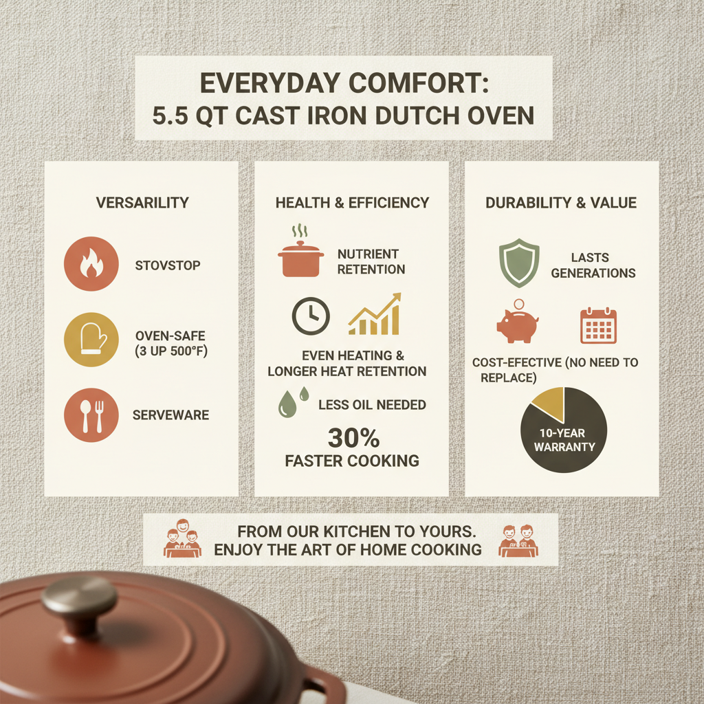 The 5.5 qt Cast Iron Dutch Oven A Culinary Game Changer