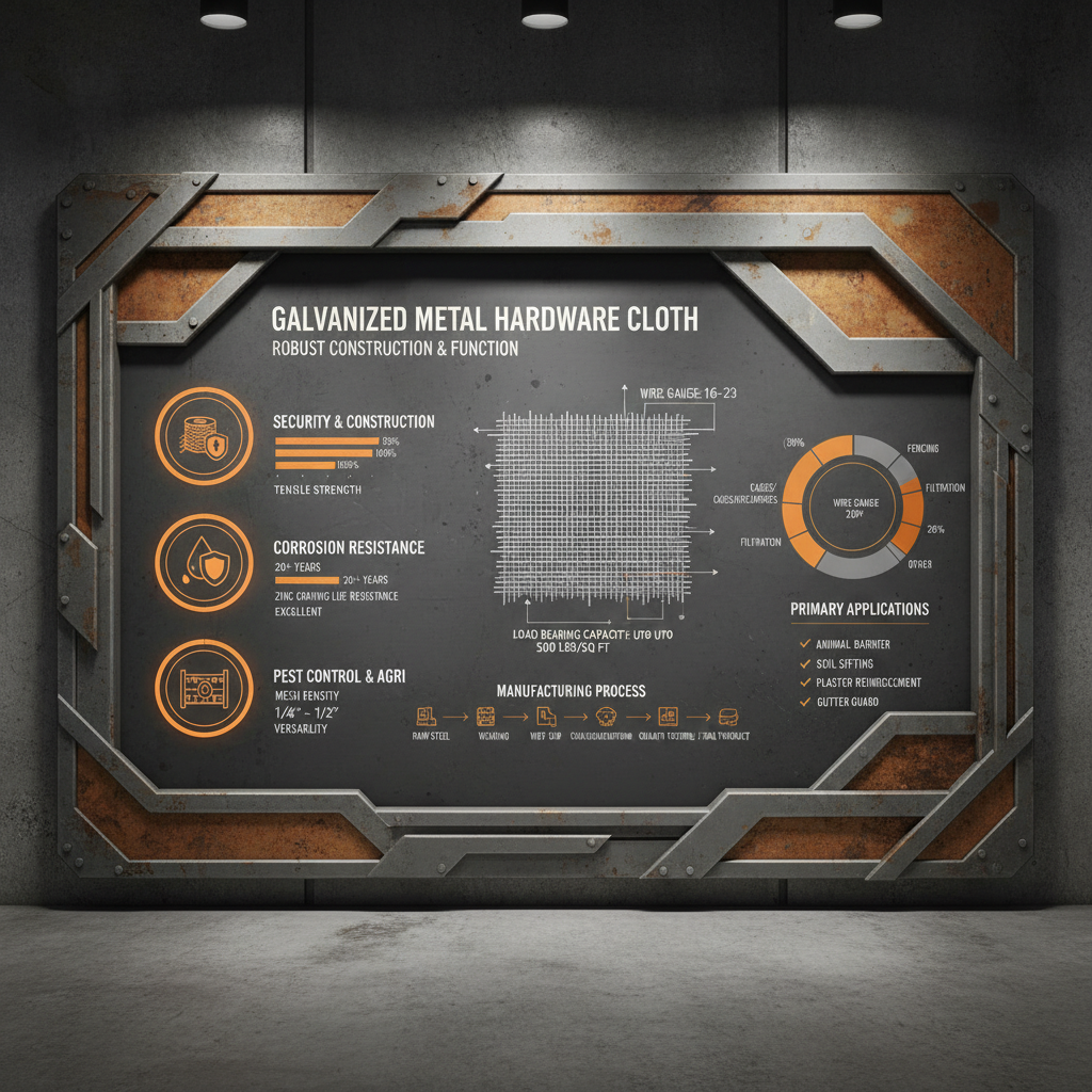 Comprehensive Guide to Galvanized Metal Hardware Cloth Applications and Selection