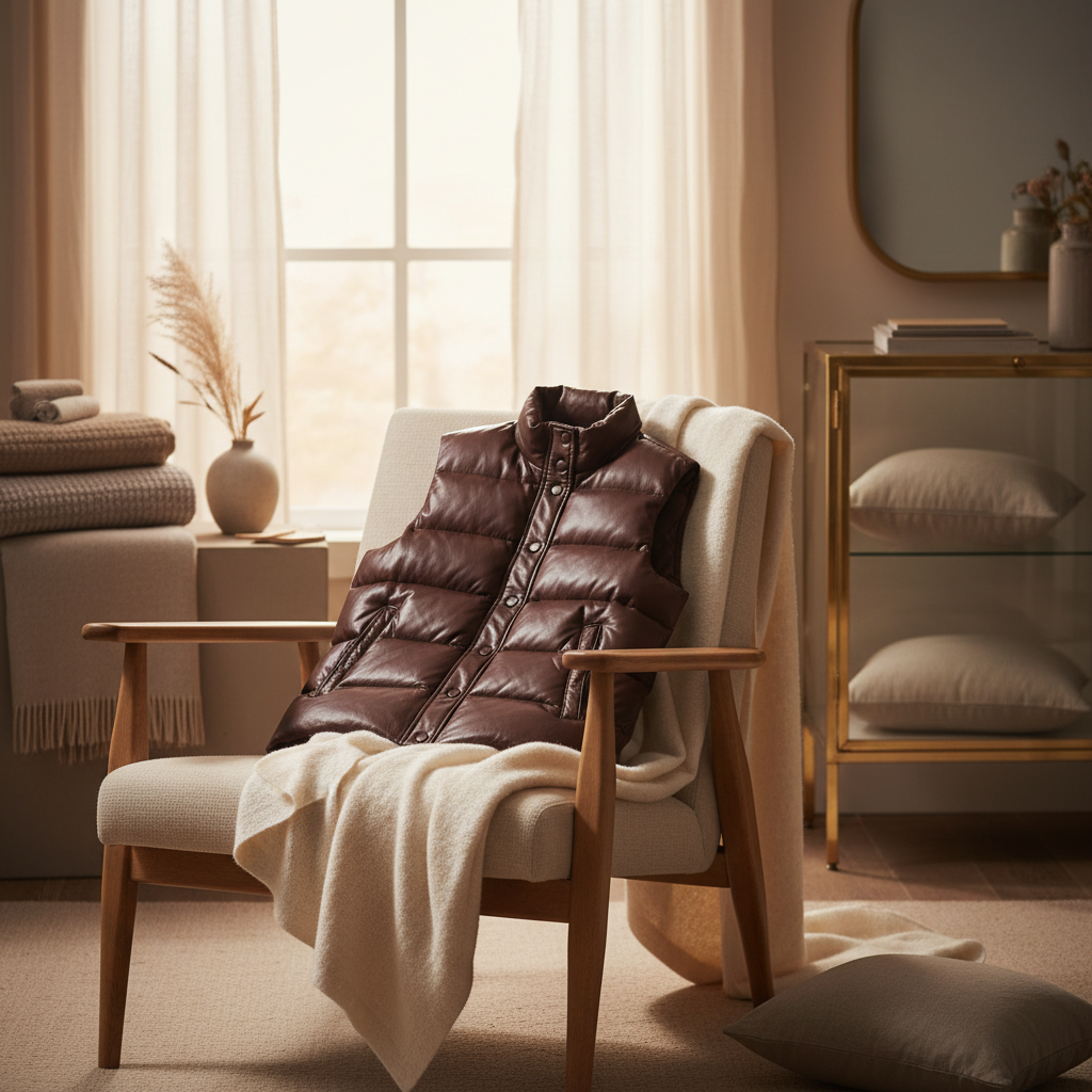 Elevate Your Style with a Premium Leather Down Vest for All Seasons