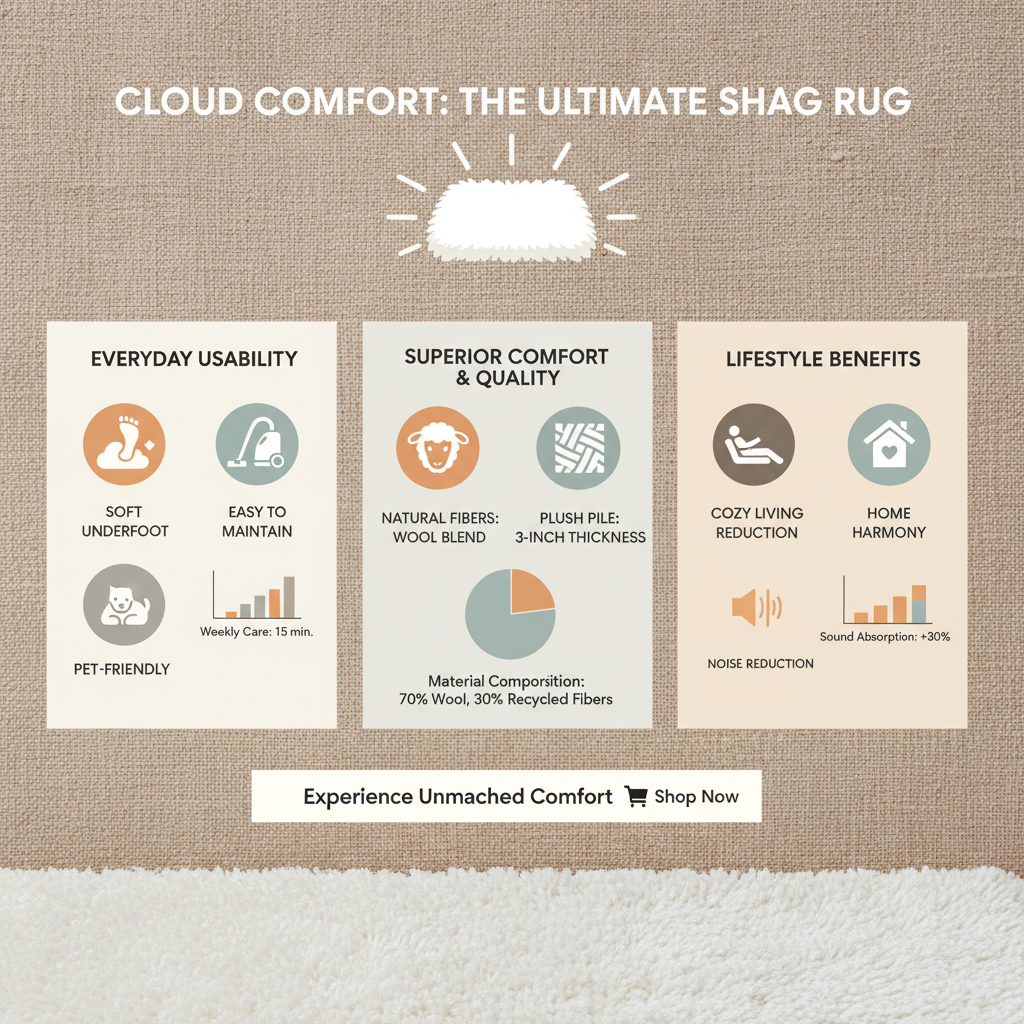 Transform Your Home with a Luxurious Large White Shag Rug