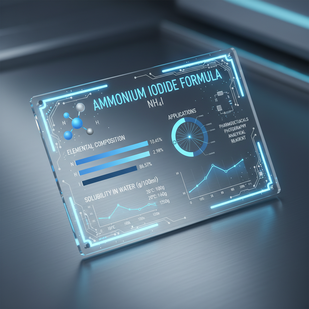 Exploring Ammonium Iodide Formula Properties and Diverse Applications