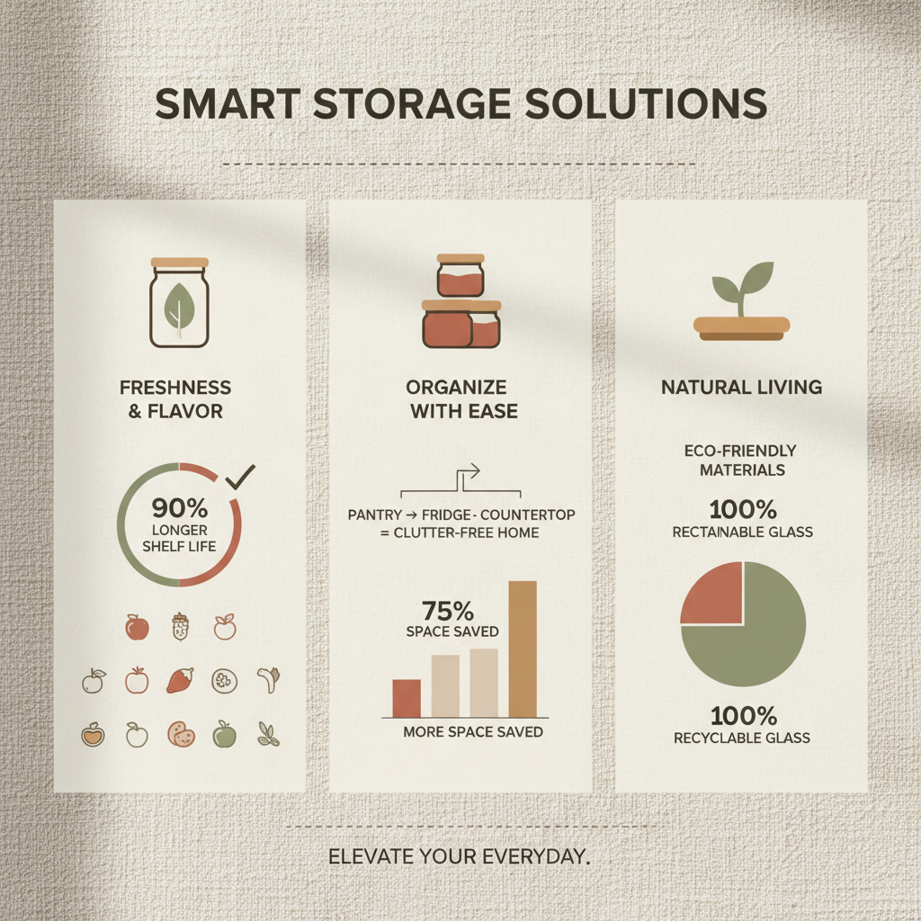 Enhance Kitchen Organization with Stylish Clear Storage Jars with Wooden Lids