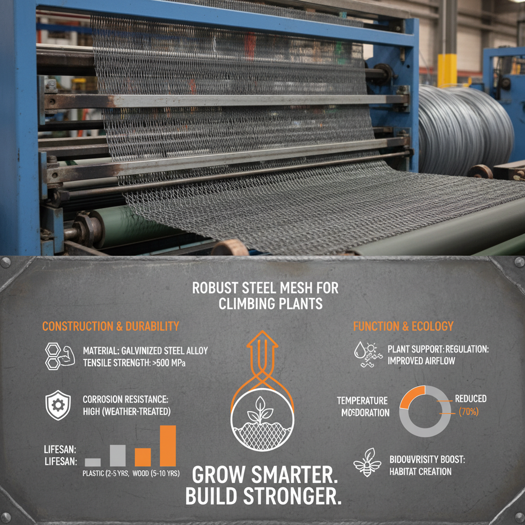 Transform Your Garden with Durable Steel Mesh for Climbing Plants