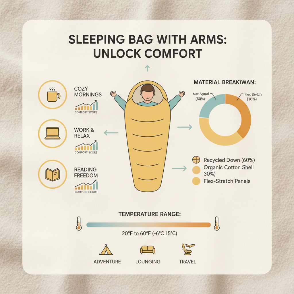 sleeping bag with arms