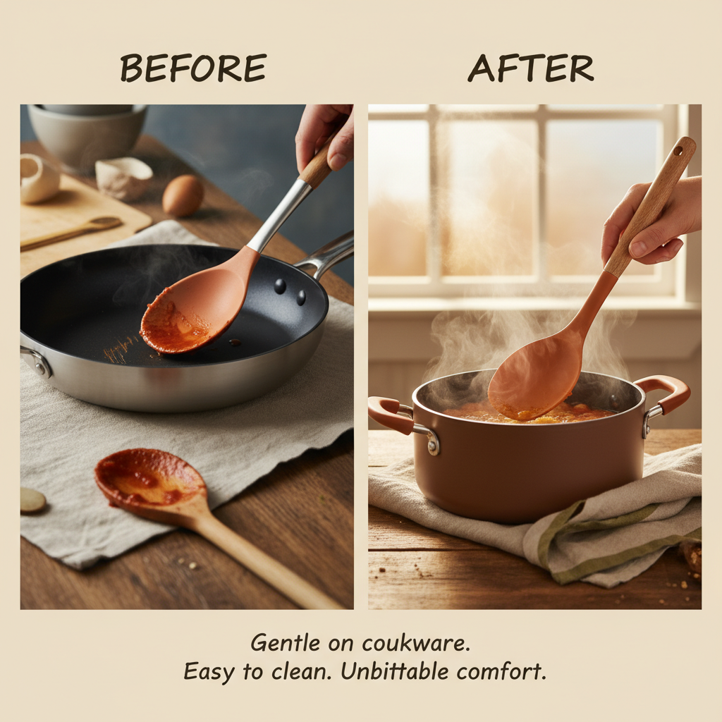 rubber spoon for cooking
