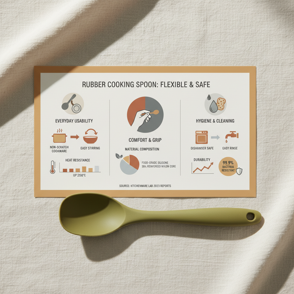 rubber spoon for cooking