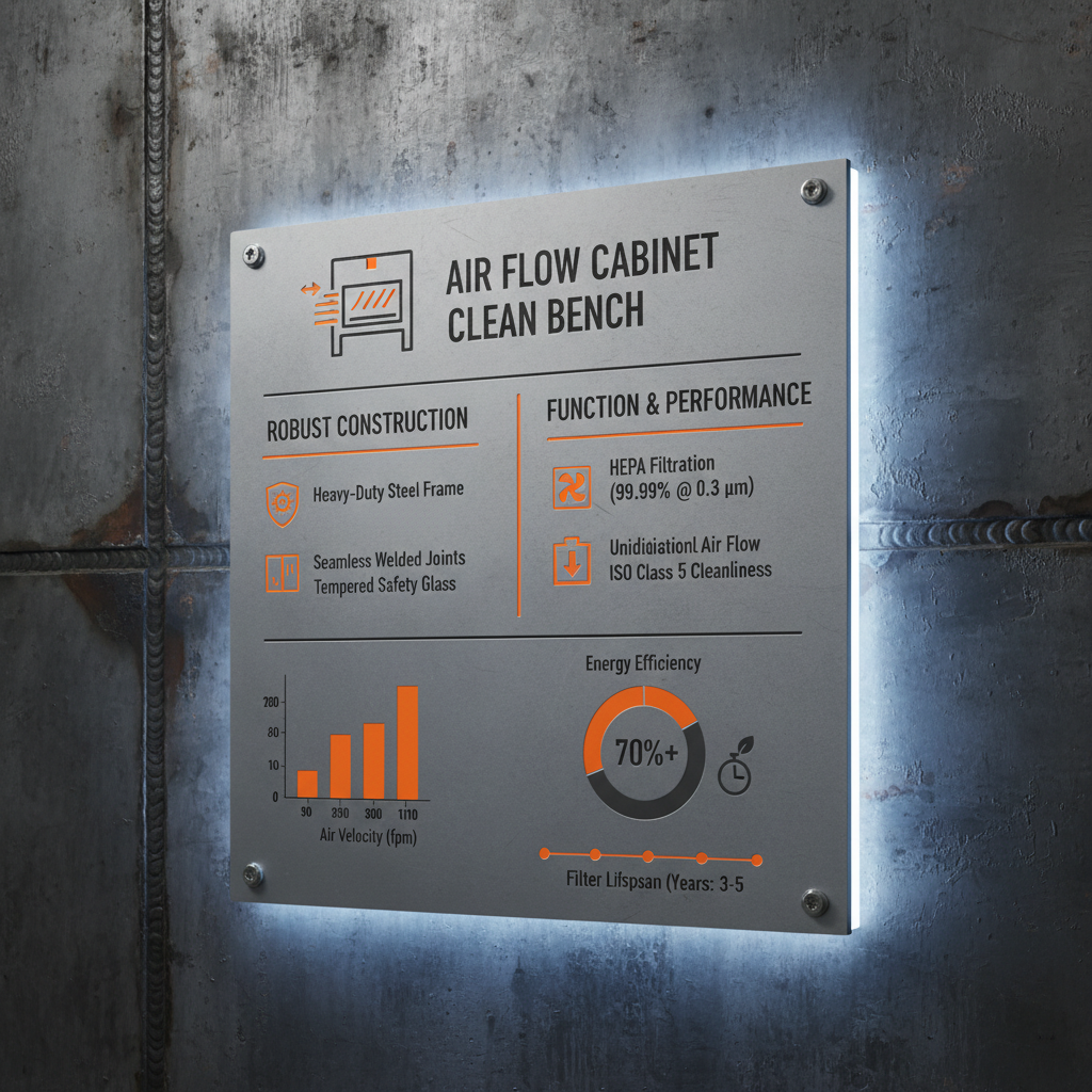 Air Flow Cabinet Clean Bench